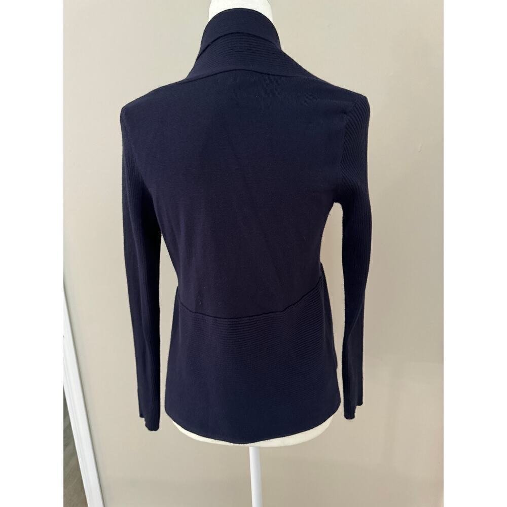 Verve Ami Women's Blue Open Front Long Sleeve Cardigan Size Medium - Picture 3 of 8